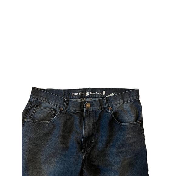 Beverly Hills Polo Club Straight Blue Jeans 38x32 - Picture 2 of 3